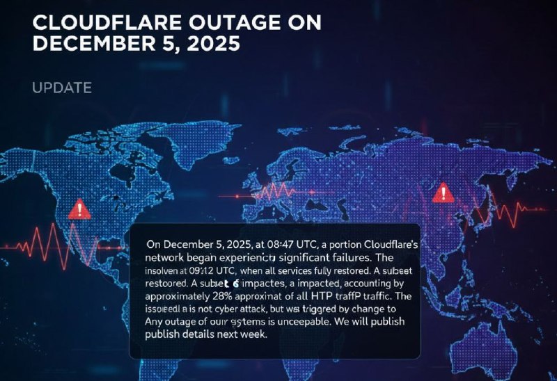 Cloudflare 2025年12月5日宕机事件报告