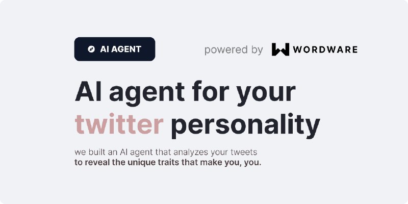 Twitter Personality - AI Agent by Wordware