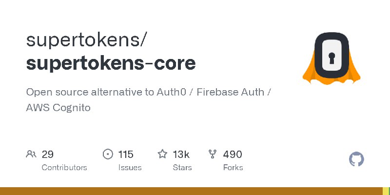 GitHub - supertokens/supertokens-core: Open source alternative to Auth0 / Firebase Auth / AWS Cognito