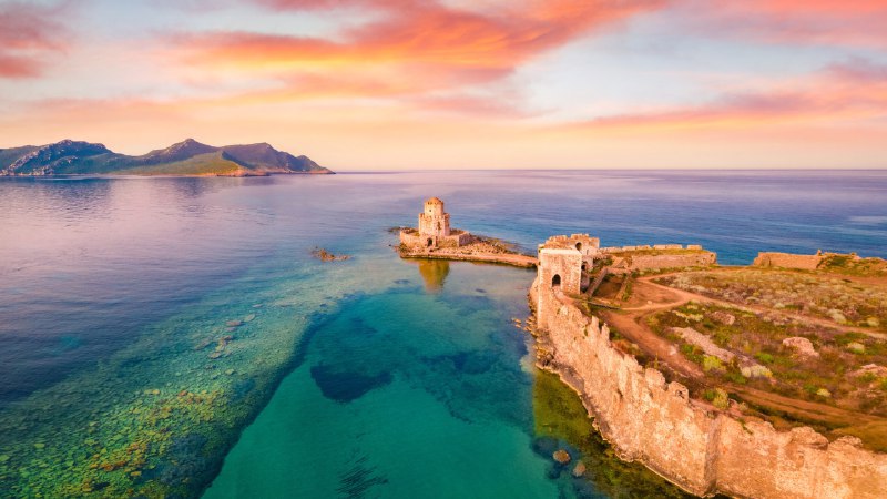 历史的回响迈索尼城堡，麦西尼亚州，希腊 (© Andrew Mayovskyy/Shutterstock)