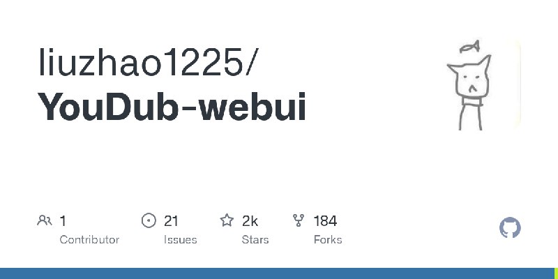 GitHub - liuzhao1225/YouDub-webui