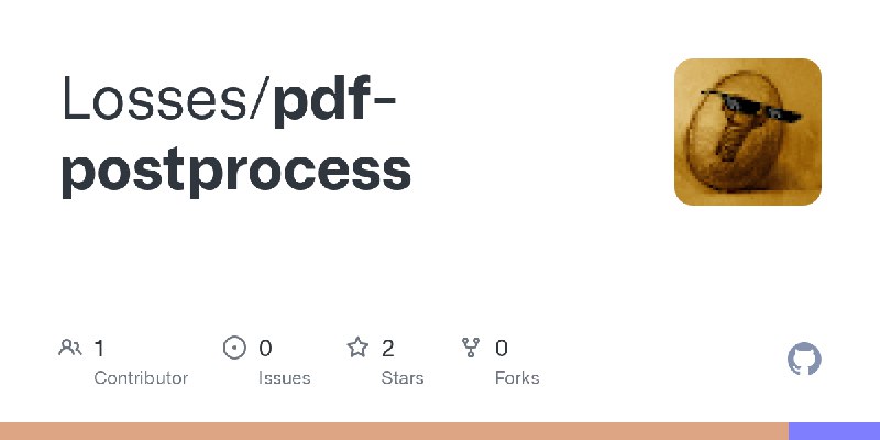 GitHub - Losses/pdf-postprocess