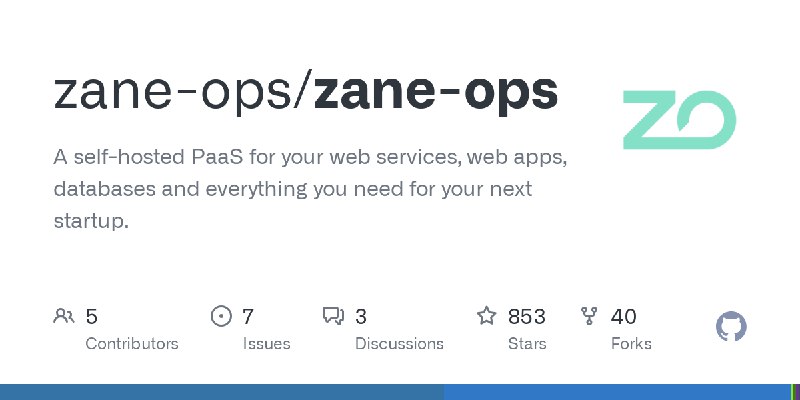 GitHub - zane-ops/zane-ops: A self-hosted PaaS for your web services, web apps, databases and everything you need for your next…