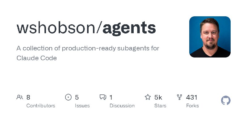 GitHub - wshobson/agents: A collection of production-ready subagents for Claude Code