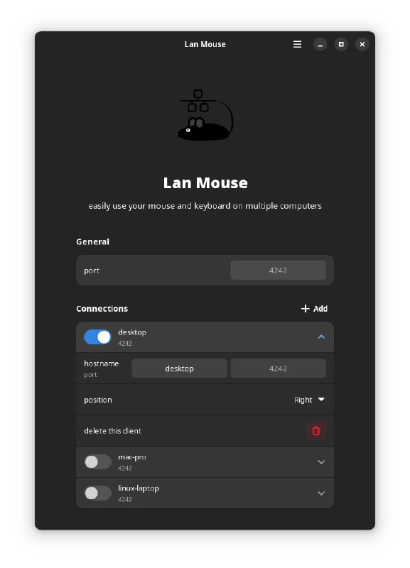 #RePost #GitHub #ToolLan Mouse通过 LAN 共享鼠标和键盘