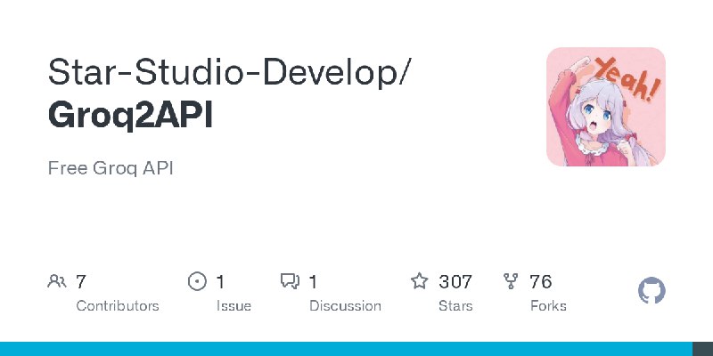 GitHub - Star-Studio-Develop/Groq2API: Free Groq API