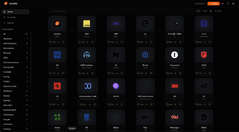 theSVG - 7,600+ Free Brand SVG Icons for Developers and Designers