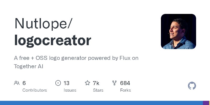 GitHub - Nutlope/logocreator: A free + OSS logo generator powered by Flux on Together AI