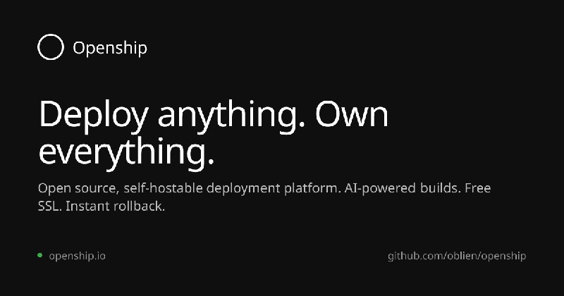 Openship - Deploy Anything. Own Everything.