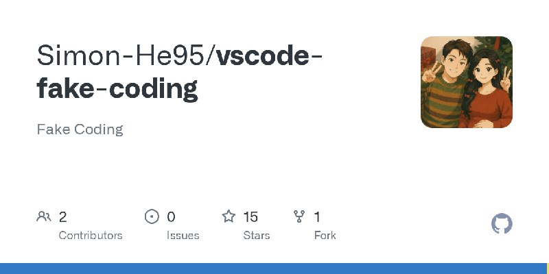 GitHub - Simon-He95/vscode-fake-coding: Fake Coding
