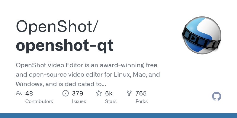 GitHub - OpenShot/openshot-qt: OpenShot Video Editor is an award-winning free and open-source video editor for Linux, Mac, and…