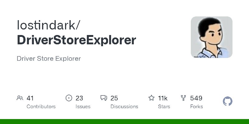 GitHub - lostindark/DriverStoreExplorer: Driver Store Explorer