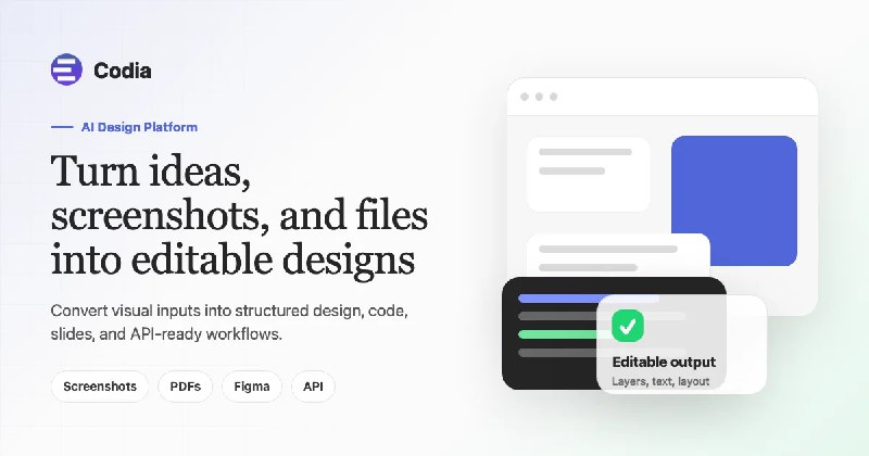 Codia - AI-Powered Design & Development Platform