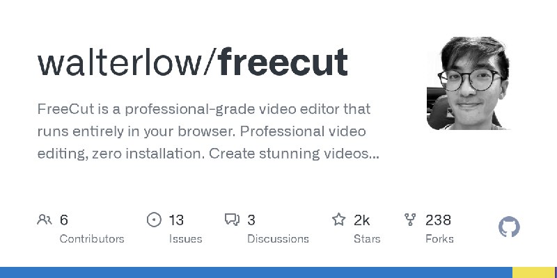 GitHub - walterlow/freecut: FreeCut is a professional-grade video editor that runs entirely in your browser. Professional video…