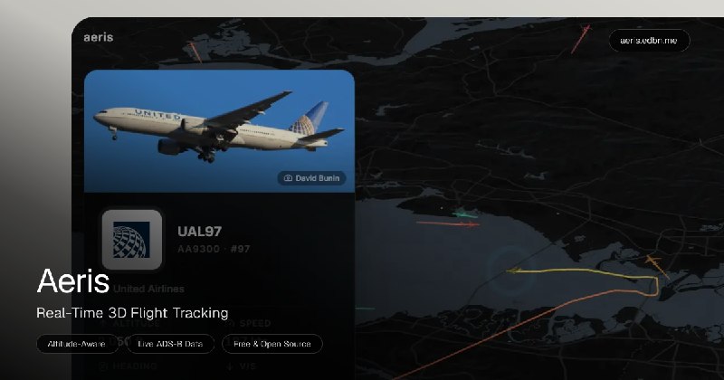 Aeris - Real-Time 3D Flight Tracking