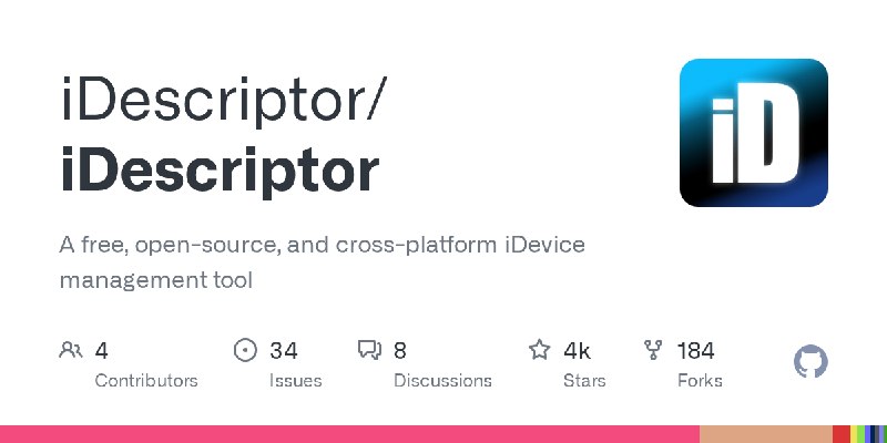 GitHub - iDescriptor/iDescriptor: A free, open-source, and cross-platform iDevice management tool