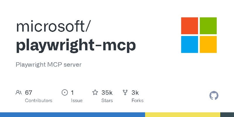 GitHub - microsoft/playwright-mcp: Playwright MCP server