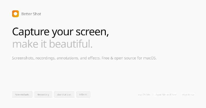 Better Shot — Screenshots & screen recording for macOS