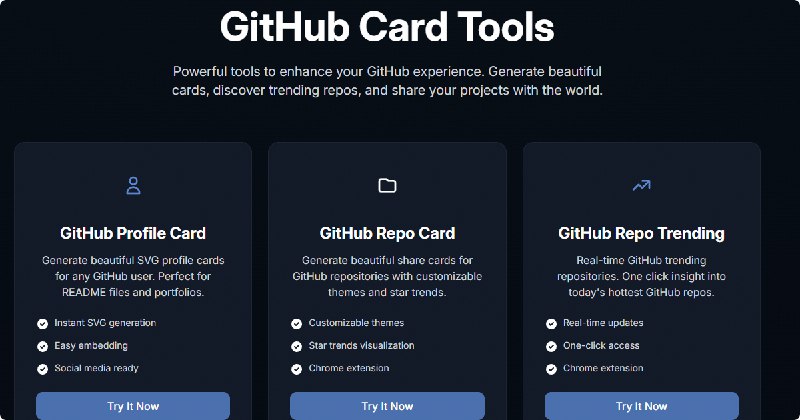 GitHub Profile README Generator (Drag & Drop) — GitHubCard