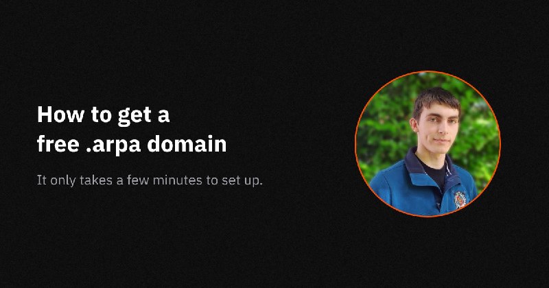How to get a free .arpa domain | Ethan Hawksley