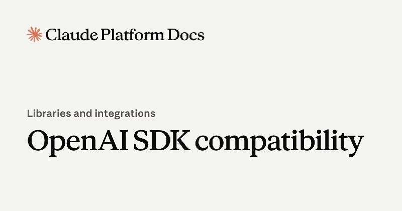 OpenAI SDK compatibility