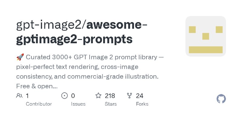 GitHub - gpt-image2/awesome-gptimage2-prompts: 🚀 Curated 3000+ GPT Image 2 prompt library — pixel-perfect text rendering, cross…