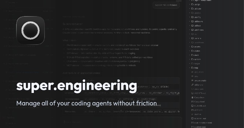 super.engineering — The native agent control plane