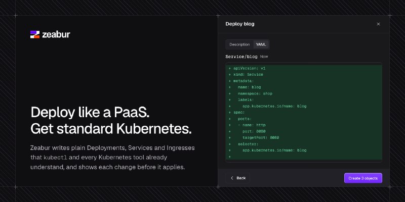 GitHub - zeabur-oss/zeabur: Self-hosted PaaS on your own Kubernetes.