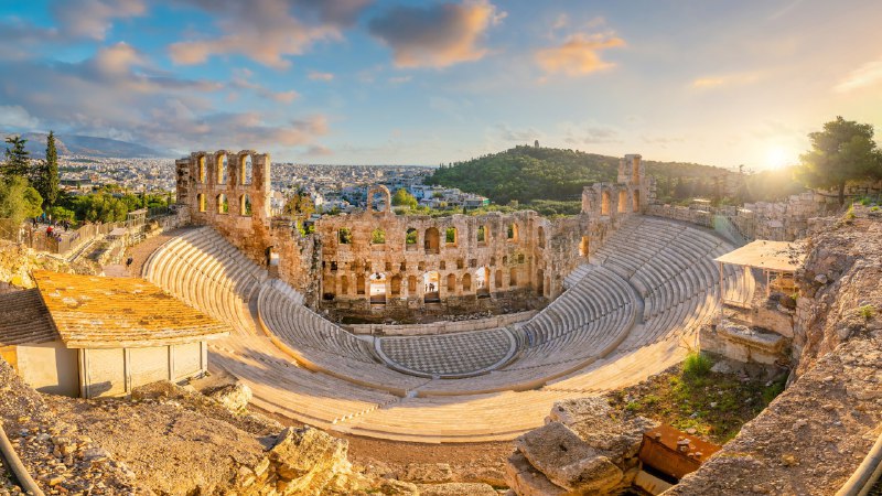 #Bing_Wallpaper向戏剧致敬希罗德·阿提库斯剧场，雅典卫城，希腊 (© f11photo/Getty Images)4K