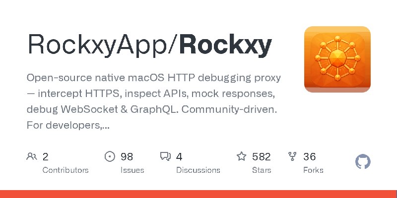 GitHub - RockxyApp/Rockxy: Open-source native macOS HTTP debugging proxy — intercept HTTPS, inspect APIs, mock responses, debug…
