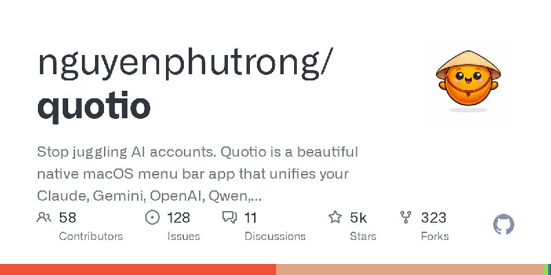 GitHub - nguyenphutrong/quotio: Stop juggling AI accounts. Quotio is a beautiful native macOS menu bar app that unifies your Claude…