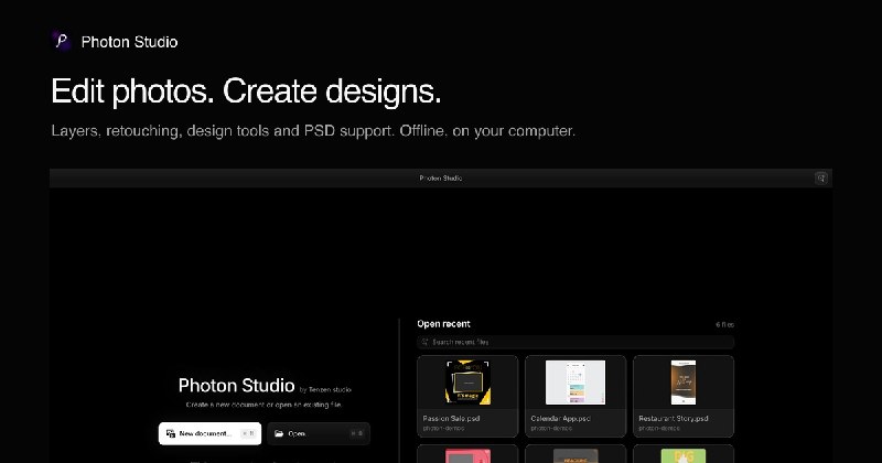 Photon Studio — Edit photos. Create designs.