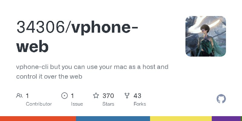 GitHub - 34306/vphone-web: vphone-cli but you can use your mac as a host and control it over the web