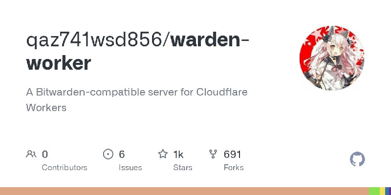 GitHub - qaz741wsd856/warden-worker: A Bitwarden-compatible server for Cloudflare Workers