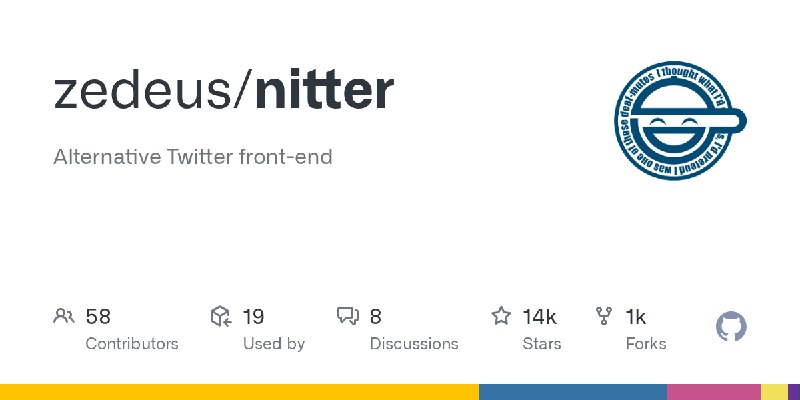GitHub - zedeus/nitter: Alternative Twitter front-end
