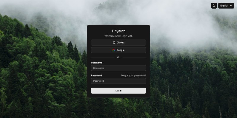 GitHub - tinyauthapp/tinyauth: The tiniest authentication and authorization server you have ever seen.