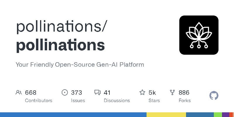 GitHub - pollinations/pollinations: Your Friendly Open-Source Gen-AI Platform