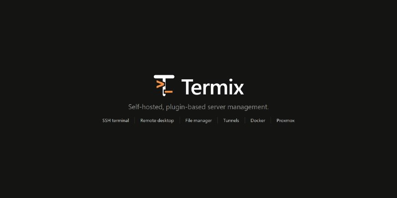 GitHub - Termix-SSH/Termix: Self-hosted, plugin-based server management.