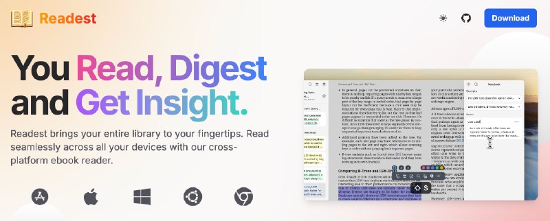 开源了一个跨平台 EPUB 阅读软件 Readest，使用 Tauri v2 和 Next.js 15 开发
