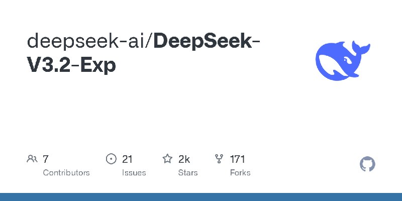 GitHub - deepseek-ai/DeepSeek-V3.2-Exp