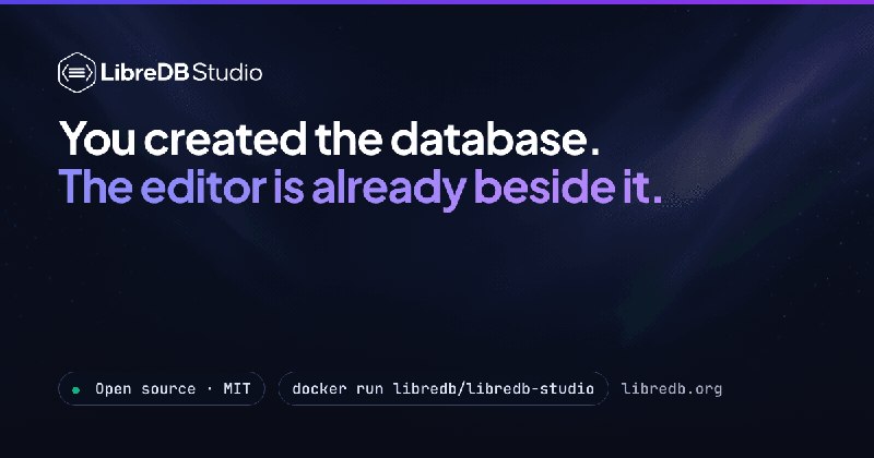 LibreDB Studio — The database editor that deploys next to your data.
