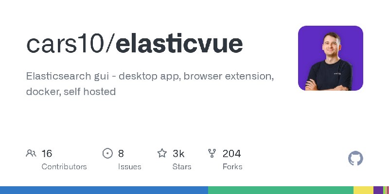 GitHub - cars10/elasticvue: Elasticsearch gui - desktop app, browser extension, docker, self hosted