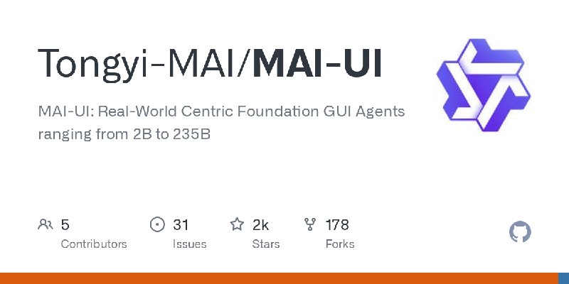 GitHub - Tongyi-MAI/MAI-UI: MAI-UI: Real-World Centric Foundation GUI Agents ranging from 2B to 235B
