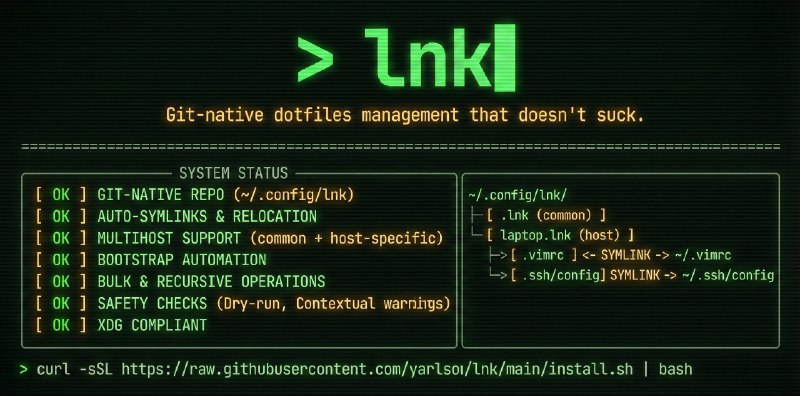 GitHub - yarlson/lnk at console.dev