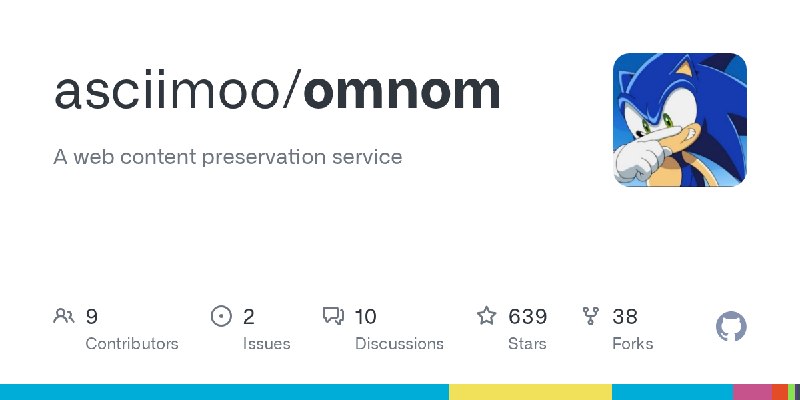 GitHub - asciimoo/omnom: A web content preservation service
