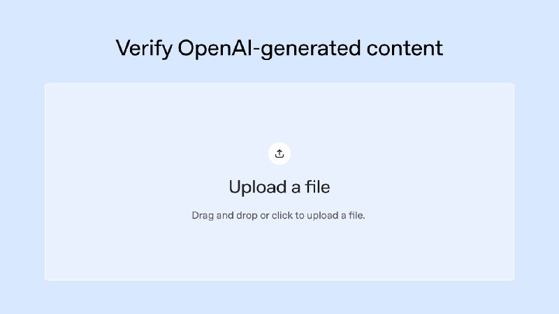 Verify OpenAI-generated content