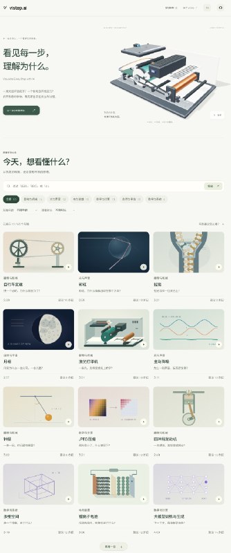 vistep.ai - Visualize Every Step with AI，用 AI 让每一步原理变得可见
