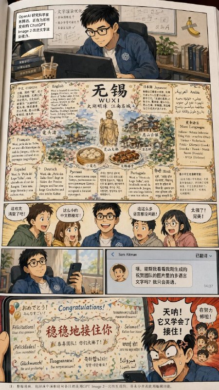 ChatGPT Images 2.0《稳稳接住》官方玩梗了说是图源： 