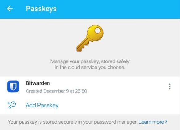 #Telegram 正式支持 Passkey 