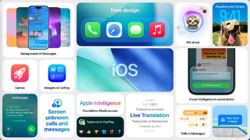 iOS 26 大半更新是环大陆功能，差不多就只换了个主题